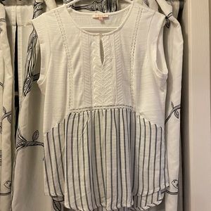 Cute striped boho top. Size small. Never worn!